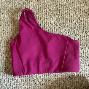 WILO pink one shoulder top - size small